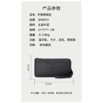抖音爆款头层牛皮手拿包时尚新潮卡包手机包真皮多功能长款钱包